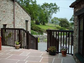 Patio area at West Slose Cottage