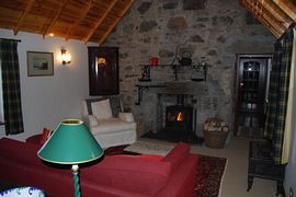 Living room at Mar Lodge holiday cottage