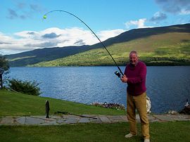 Fishing in the garden on Loch Earn 15 March to 6th October