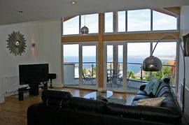 Lounge with stunning Sea views