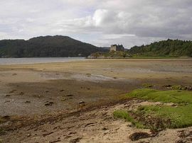 Castle Tioram and Dorlin beach