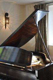 Baby Grand Piano in the Music Room