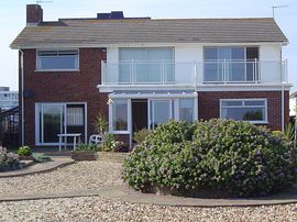 Rear of the house overlooking the garden, sea