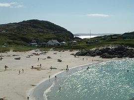 Nearest sandy beach at Achmelvich