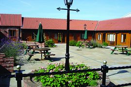 Central cottage garden and courtyard