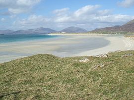 Seilebost Beach with Luskentyre in background