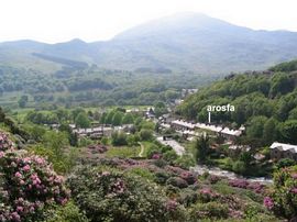 Arosfa and Beddgelert village