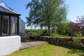 Dining terrace in Carsebuie garden