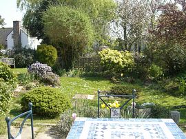 View of back garden from terrace