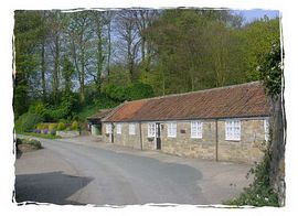 approaching the cottages