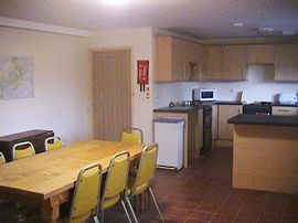 Kitchen and part of dining room