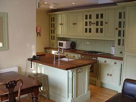 Kitchen inside a cottage for 4 people