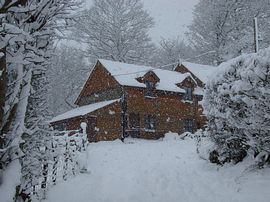 Cottages in the snow