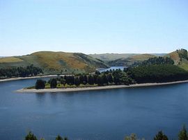 Lake Clywedog (5 miles from the cottages)