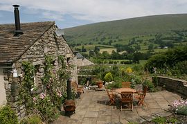 Patio view from Clarks Cottage