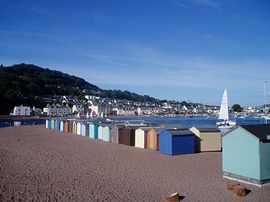 Beach Huts on Teignmouth "Back Beach"