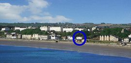 Hope cottages position on the seafront