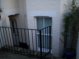 Garden flat entrance