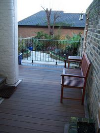 Back deck and garden