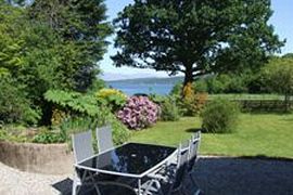 Looking across to Loch Creran from the garden