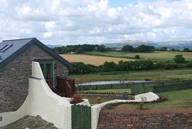 Oak Cottage with views to the 'Cornish Alps'