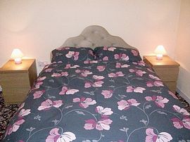 Bedroom with a double bed