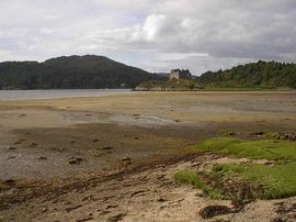 Castle Tioram and Dorlin beach