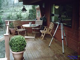 Seating area on decking