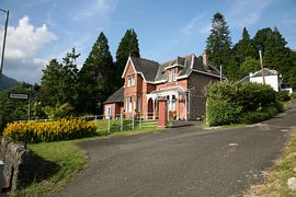 Cottage on the side of house