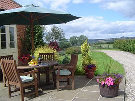 Granary cottage patio