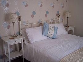The 'Blue Room' has a kingsize double bed