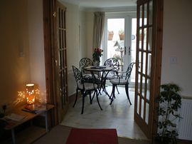 Dining area through to patio