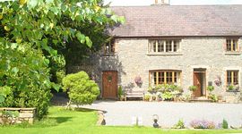 Yew Tree Farm with Lletty Cottage on the left