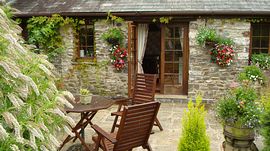 Patio area outside French doors