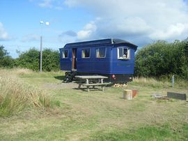 The Showmans Wagon external, on site