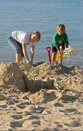 Play time on the beach