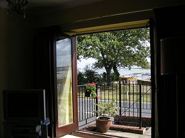 view from inside lounge