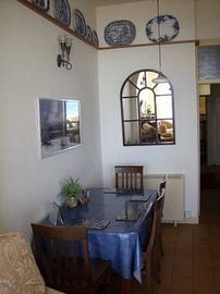 The dining area 