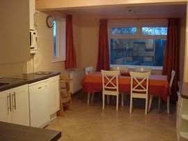 dining corner in the kitchen