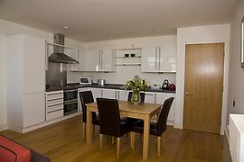 Open plan kitchen/diner.