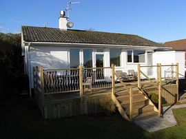 Outside - panoramic deck now  installed . 	 