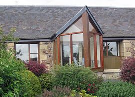 Each cottage has its own conservatory