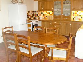 Kitchen/diner viewed from patio doors