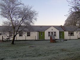 Farm view in the winter.