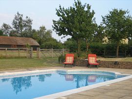 Heated swimming pool