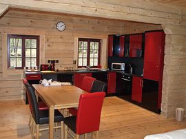 Sleek Kitchen/Dining area