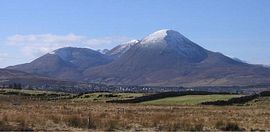 View of Beinn na Cailleach from deck