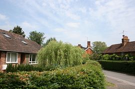 Weeping Willow House (on the left)