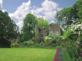 Medieval gatehouse showing Lower East Court at first floor