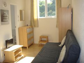 Lounge area in Flat 3.